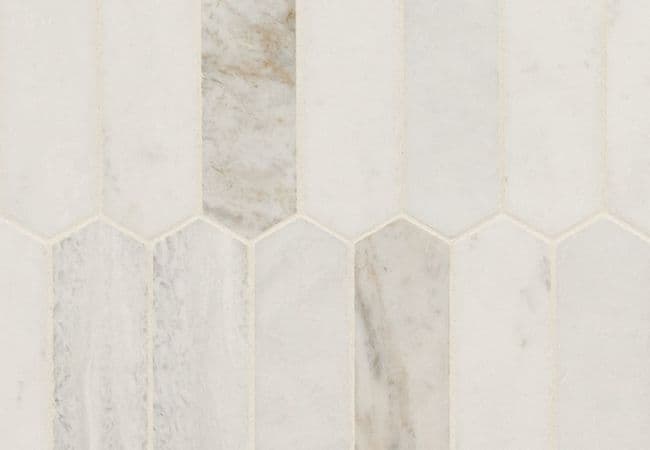 MSI Arabescato Venato White Picket Tile, MSI Surfaces