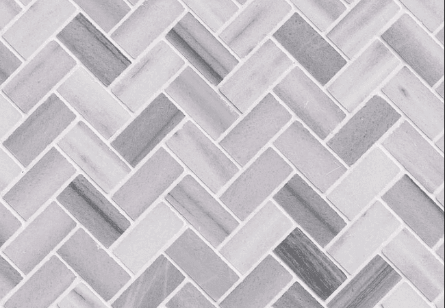 MSI Bergamo Marble Herringbone Tile, MSI Surfaces