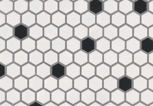 MSI Black And White 1” Hexagon Mosaic Tile — MSI Surfaces