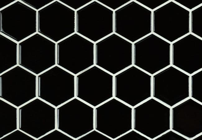 MSI Black Glossy 2” Hexagon Mosaic Tile, MSI Surfaces
