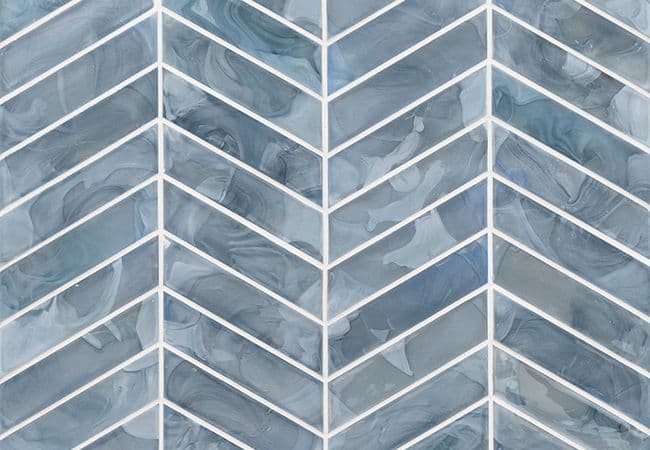 MSI Blue Shimmer Chevron Pattern Tile — MSI Surfaces
