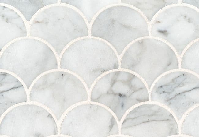 MSI Calacatta Blanco Scallop Polished Tile — MSI Surfaces