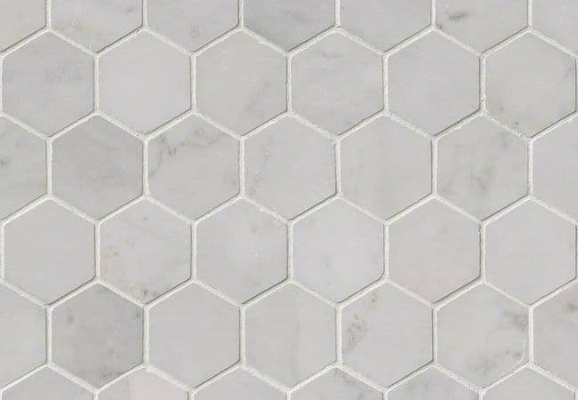 MSI Carrara White Polished 2" Hexagon Mosaic Tile — MSI Surfaces