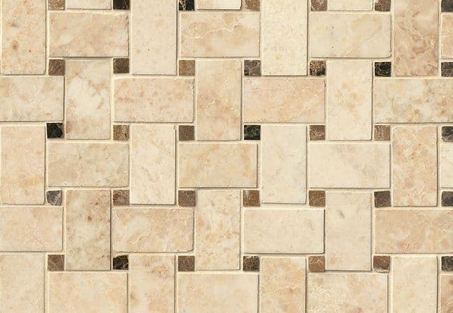 MSI Crema Cappuccino Basketweave Pattern Polished — MSI Surfaces