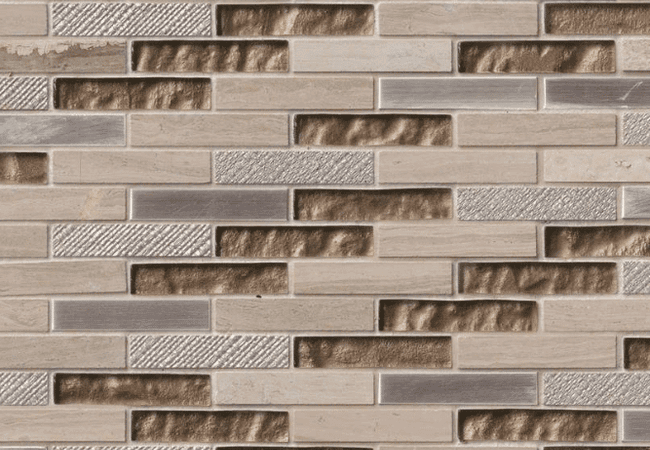 MSI Diamante Brick Glass & Metal Tile — MSI Surfaces