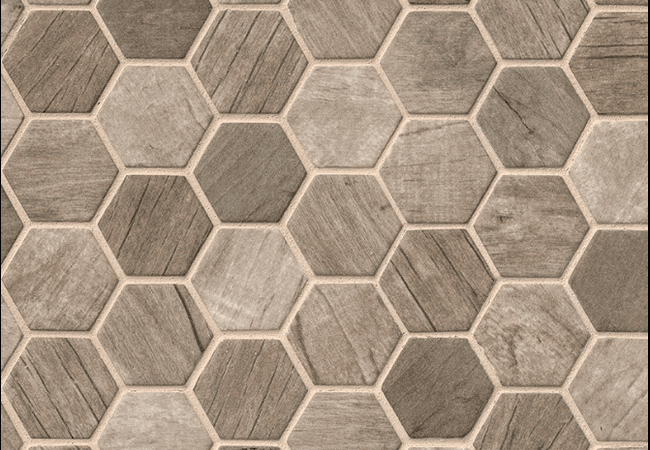 MSI Driftwood Hexagon Mosaic Tile, MSI Surfaces