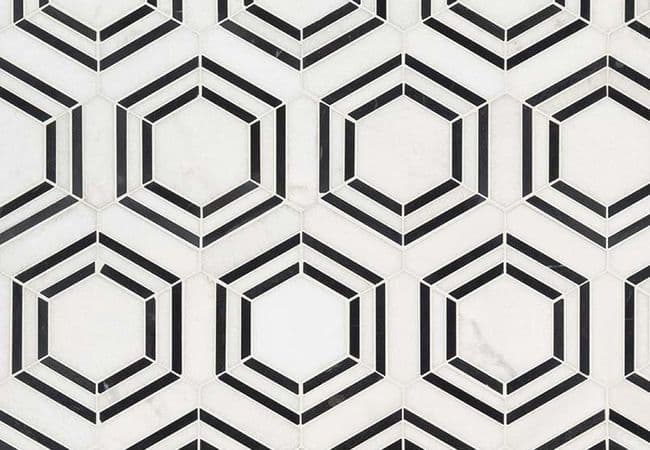 MSI Georama Nero Geometric Tile — MSI Surfaces