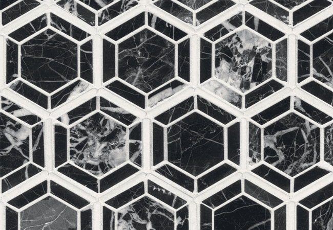 MSI Hexagono Nero Hexagon Mosaic Tile — MSI Surfaces