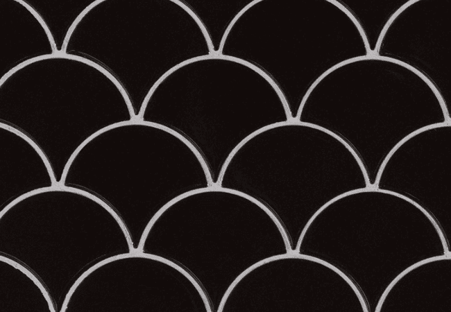 MSI Retro Nero Scallop Tile, MSI Surfaces