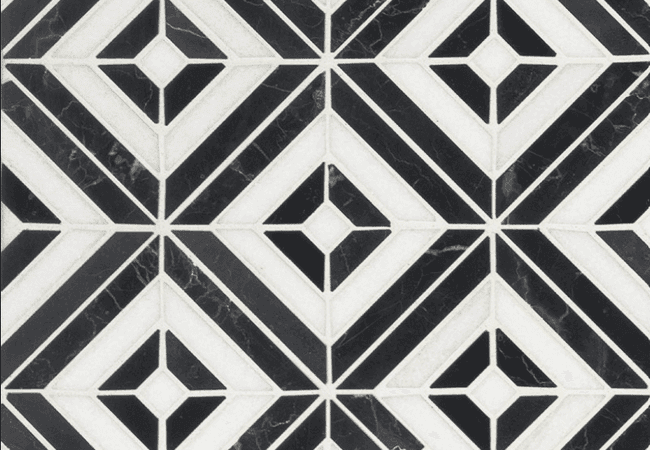 MSI Rhombix Nero Geometric Tile — MSI Surfaces