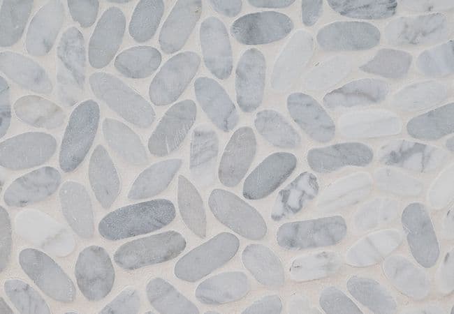 MSI Sliced Carrara White Pebbles Mosaic — MSI Surfaces