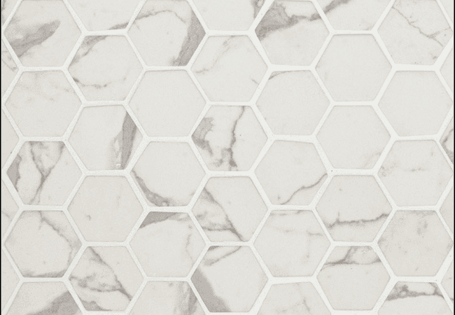 MSI Statuario Celano Hexagon Mosaic Tile, MSI Surfaces