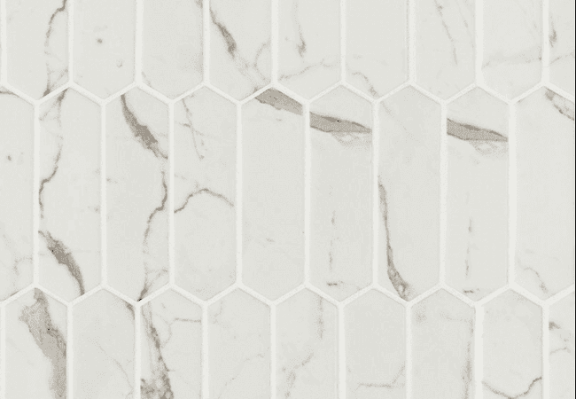 MSI Statuario Celano Picket Glass Tile — MSI Surfaces