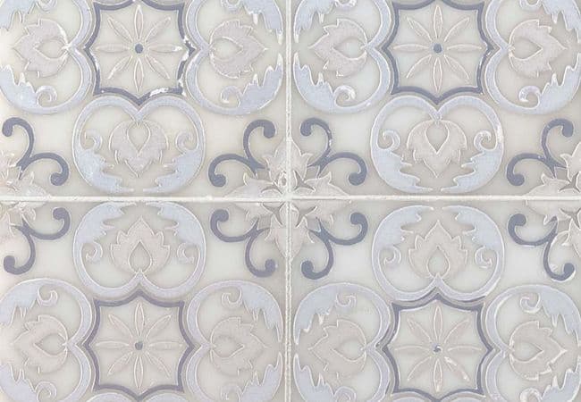 MSI Tetris Florita Blanco Pattern Tile — MSI Surfaces