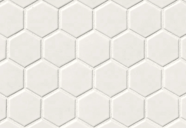 MSI White Glossy 2” Hexagon Mosaic Tile, MSI Surfaces