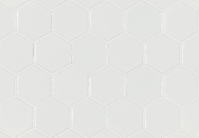 MSI White Matte 2” Hexagon Mosaic Tile, MSI Surfaces
