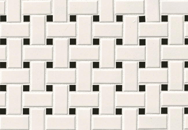 MSI White & Black Basketweave Tile, MSI Surfaces