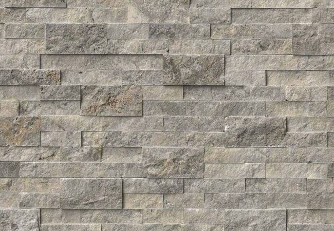 MSI Stacked Stone Ledgerstone Silver Travertine — MSI Surfaces