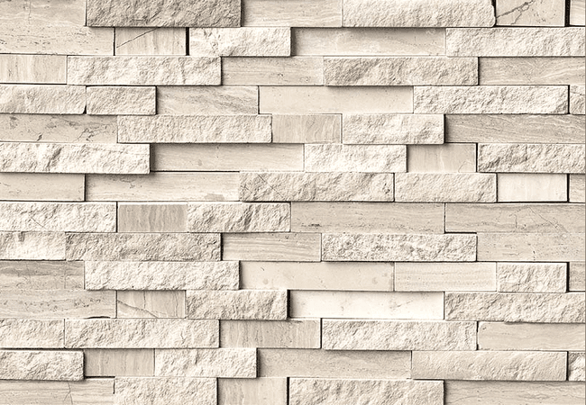 MSI Splitface Interlocking Pattern Mosaic White Quarry — MSI Surfaces