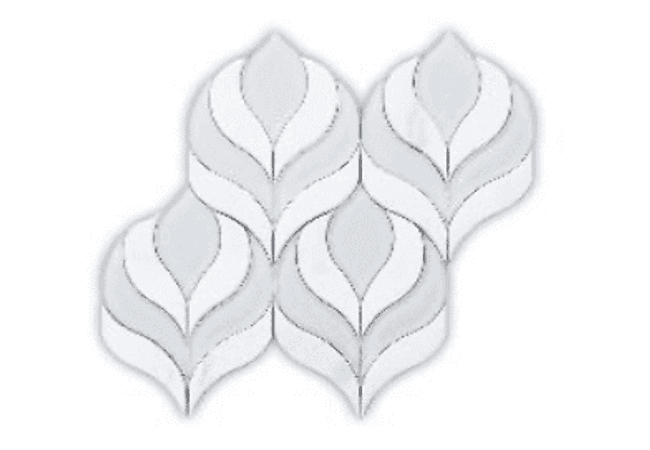 Mango Tile Blooming Cereus White MG929, Mango Tile and Mosaics