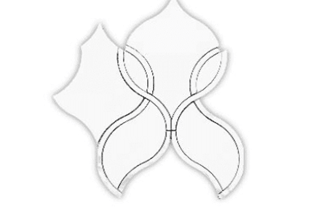 Mango Tile Carnation Shell Waterjet MG912, Mango Tile and Mosaics