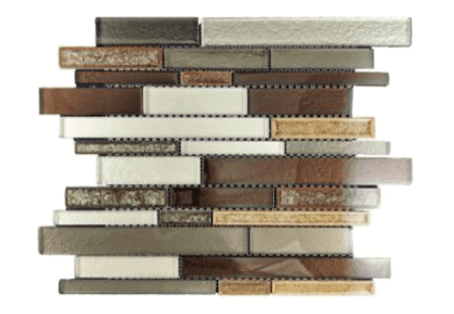 Mango Tile Glacier Mocha Strips MG835, Mango Tile and Mosaics
