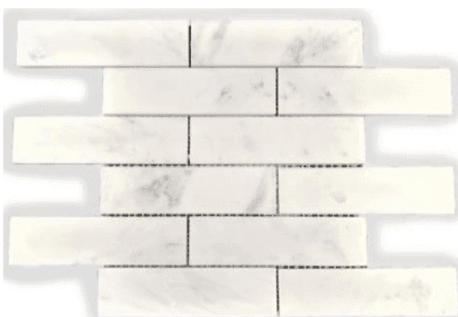 Mango Tile Jazz White 2x6 Subway MG626, Mango Tile and Mosaics