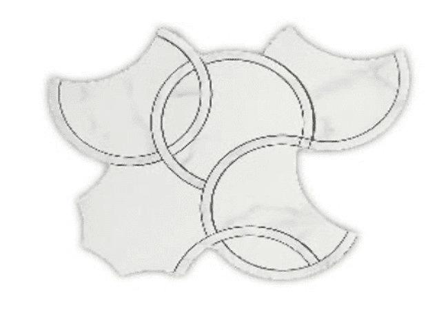 Mango Tile Olympic Ring MG984, Mango Tile and Mosaics