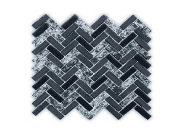 Mango Tile Sherlong Black Herringbone Hlb002, Mango Tile and Mosaics