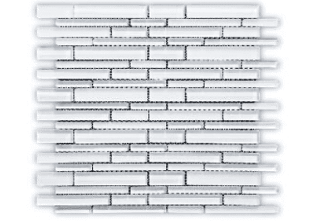 Mango Tile Super White Strips MG885, Mango Tile and Mosaics