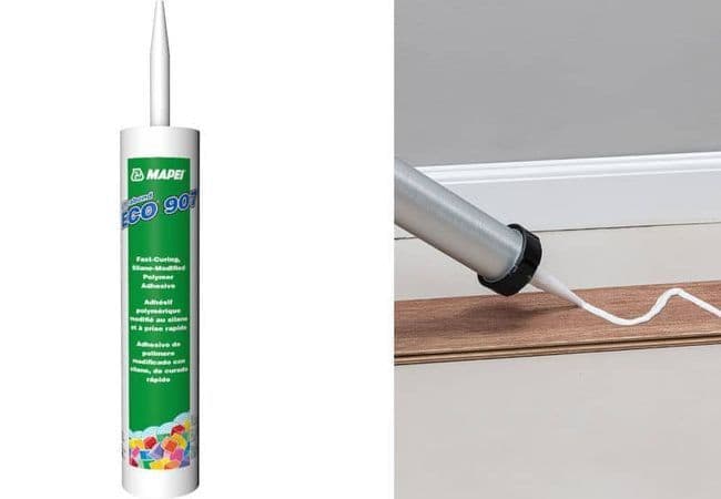Mapei Ultrabond ECO 907 Gun Adhesive, Fast Curing Silane Modified Polymer, 591 mL, Mapei