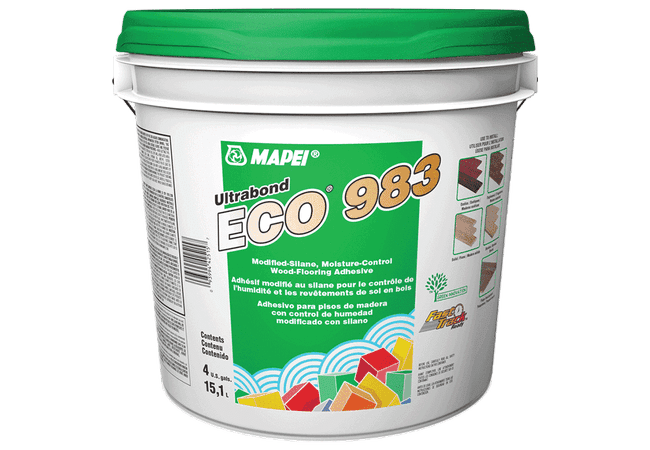Mapei Ultrabond Eco 983 Modified Silane, Moisture Control Wood Flooring Adhesive, 15L