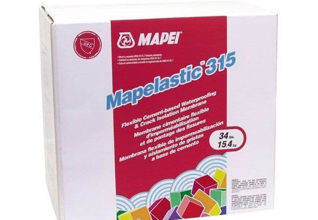 Mapei Mapelastic 315 Kit Professional, Powder & Liquid Waterproofing Membrane 34 lb, Mapei
