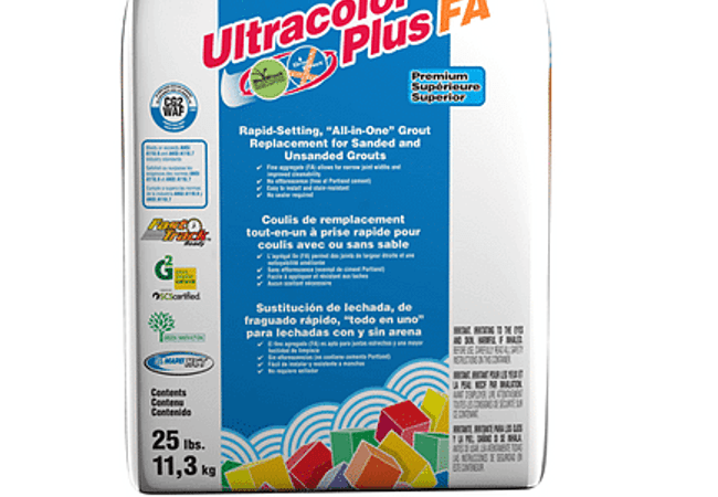 Mapei Ultracolor Plus Fa Grout 25 lb White, Mapei