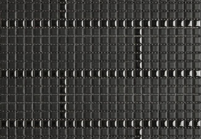 Midgley West Highline Black / Carbone Mosaic Tile 0.5"x0.5" - Seta — Midgley West
