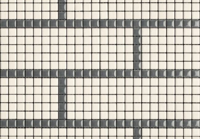 Midgley West Highline Dark Grey / Ghiaccio Mosaic Tile 0.5"x0.5" - Seta — Midgley West