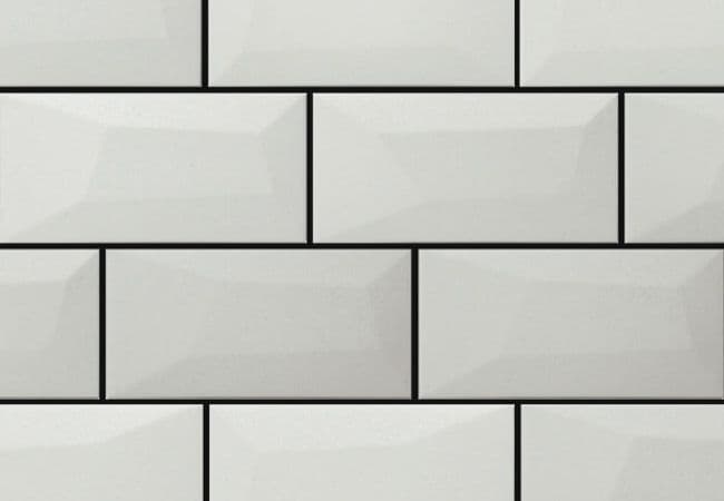 Midgley West Libra Milk Mosaic Tile 2"x4" (Tile 12"x15") - Matte, Midgley West