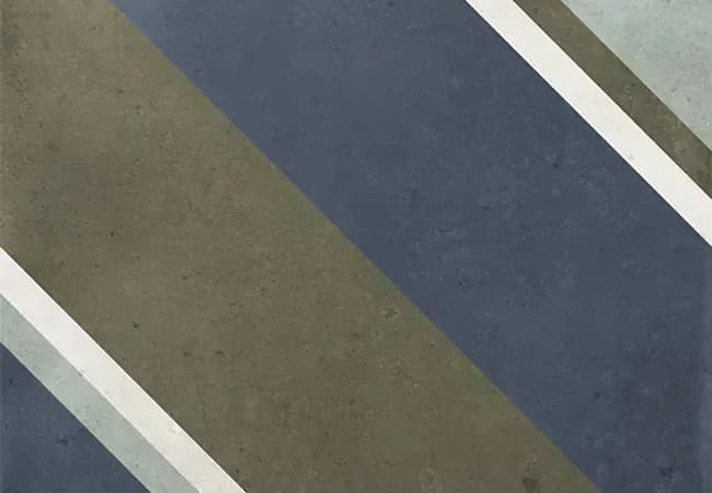 Midgley West Small Trend Navy Tile 4"x4" - Bright, Midgley West