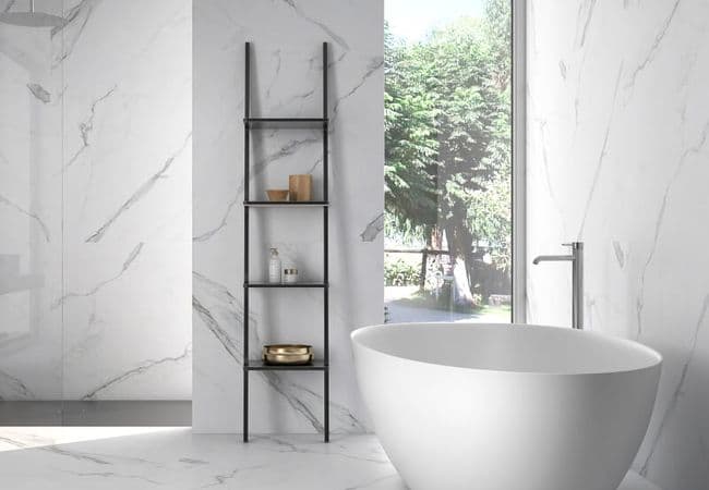 Midgley West Bianco Venatino flooring collection sample