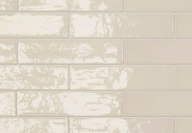 Midgley West Elements Design Ivory Tile 3"x12" Brick - Glossy — Midgley West