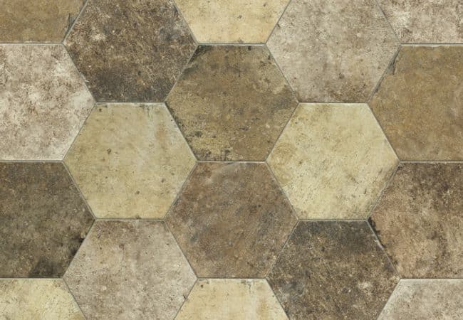Midgley West New York Broadway Esagona Tile 9"x11" - Natural, Midgley West