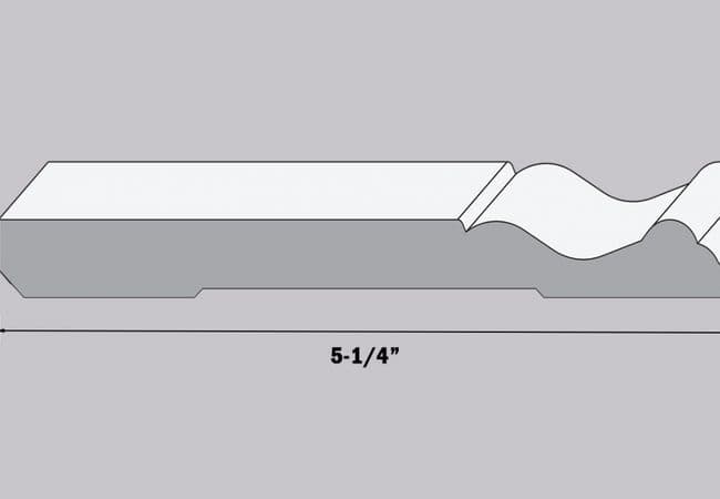 NAF - Floors@Work MDF Primed Colonial Baseboard 5 1/4"