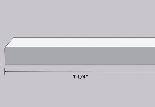 NAF - Floors@Work MDF Primed Flat Stock Baseboard 7 1/4", NAF Flooring