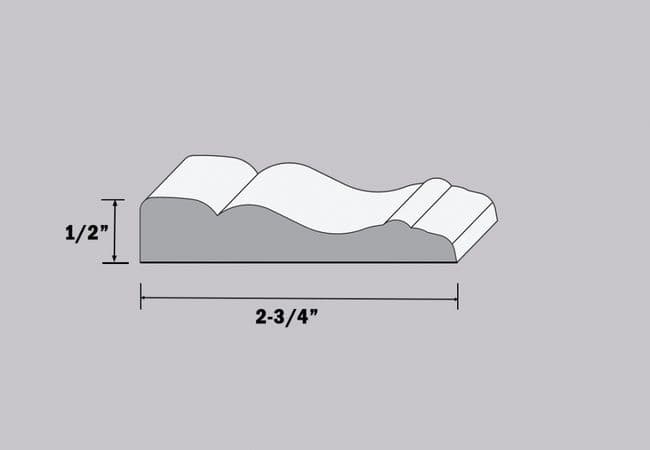 NAF - Floors@Work MDF Primed Colonial Casing 2 3/4"