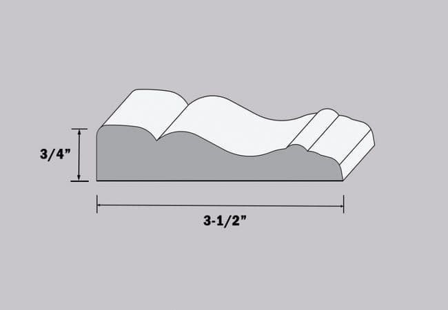 NAF - Floors@Work MDF Primed Colonial Casing 3 1/2"