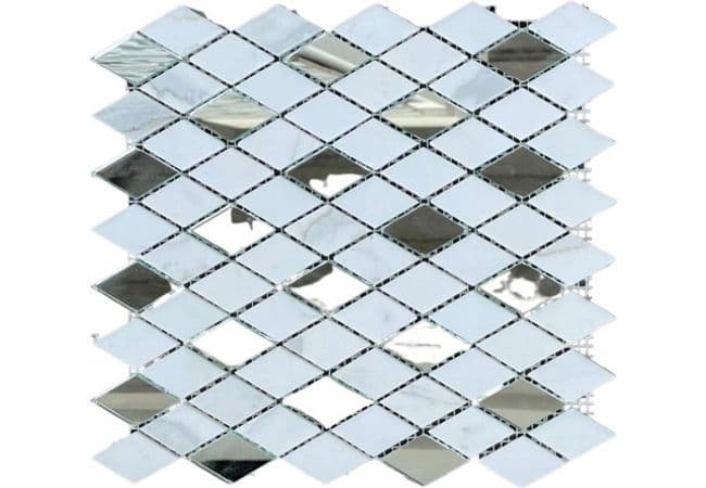 Neshada Tile Calacatta Gold Mirrored Polished Mosaic DGMT4093, Neshada Tile & Stone