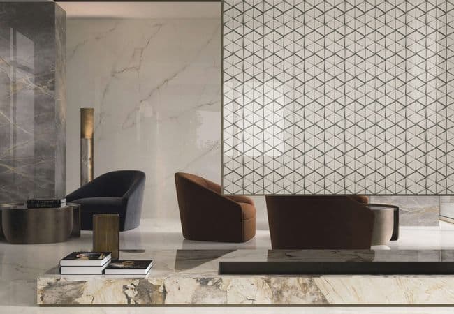 Neshada Tile Diamante Bianco Glass Mosaic DGMT1256, Neshada Tile & Stone