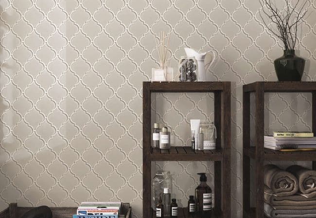 Neshada Tile Galaxy Mist Arabesque 4" Glass Mosaic, Neshada Tile & Stone