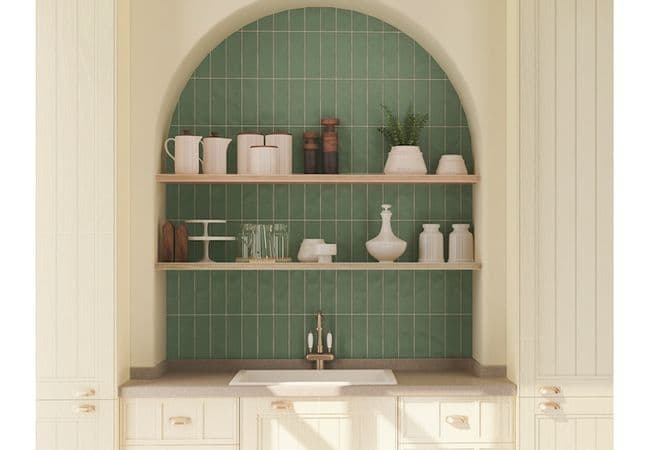 Neshada Tile Borgo Green Matte 2.5" x 8" Porcelain, Neshada Tile & Stone