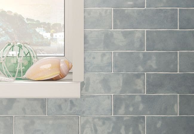 Neshada Tile Borgo Marine Crackle Gloss 2.5" x 8" Porcelain, Neshada Tile & Stone